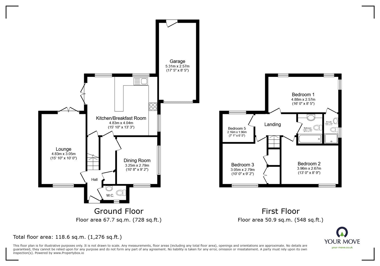 Floorplan of 4 bedroom Detached House for sale, The Leys, Bedworth, Warwickshire, CV12