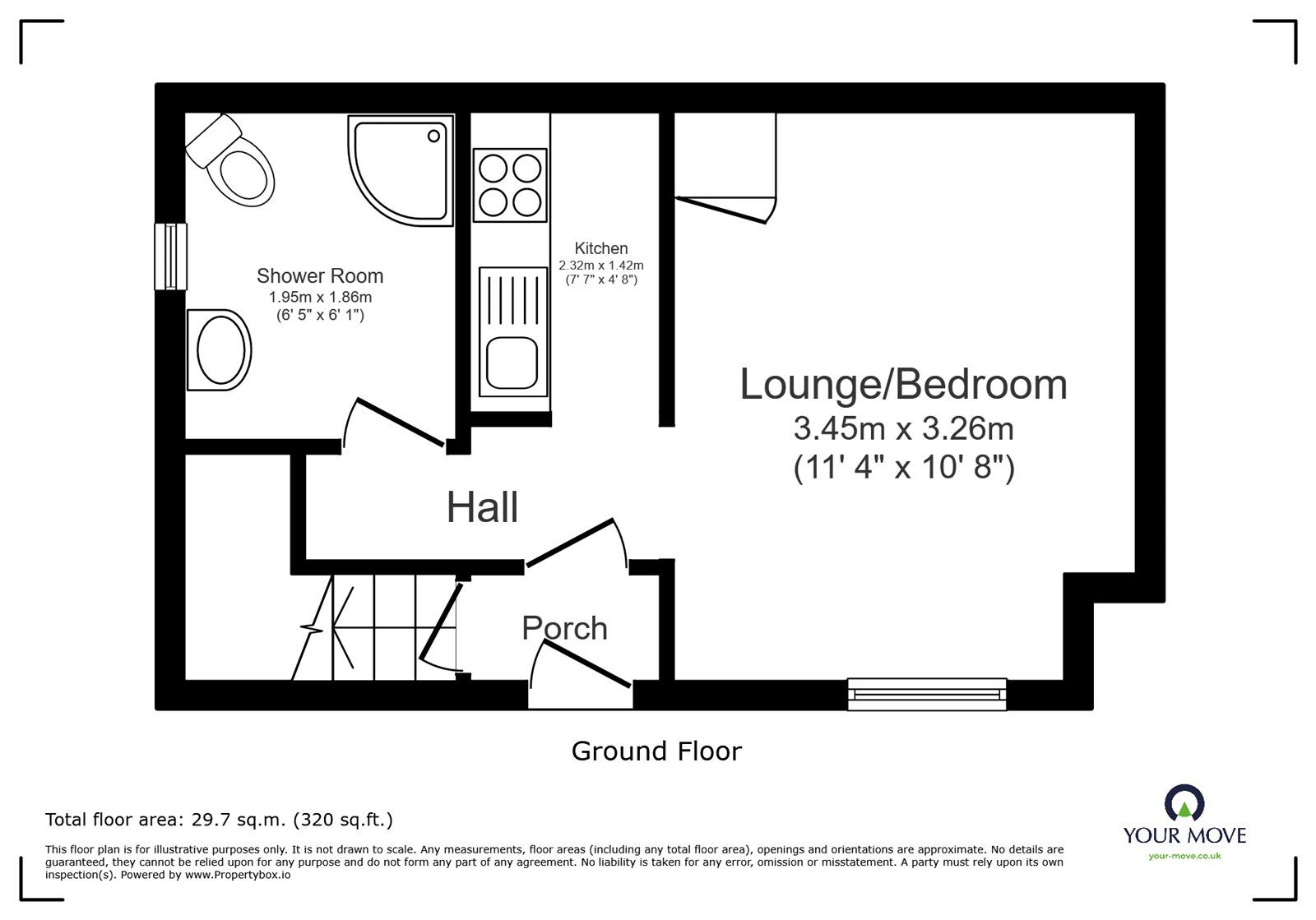 Floorplan of 1 bedroom Flat to rent, Broad Street, Coventry, West Midlands, CV6
