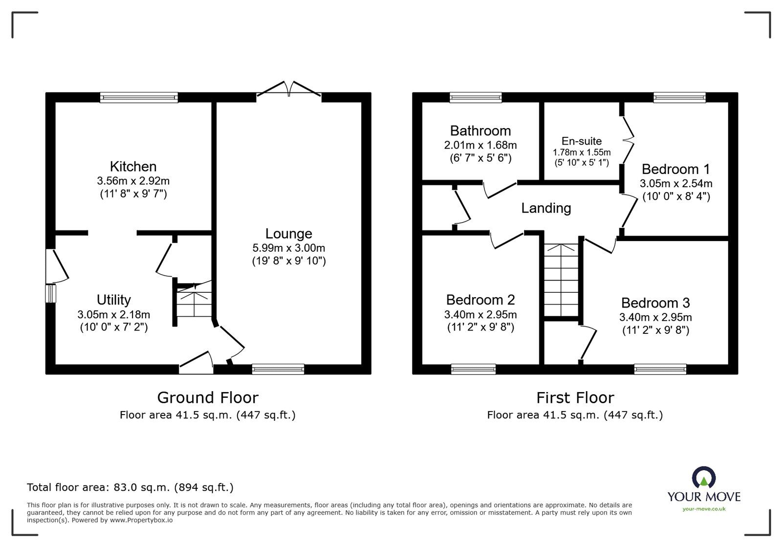 Floorplan of 3 bedroom Semi Detached House for sale, Synkere Close, Keresley End, Warwickshire, CV7