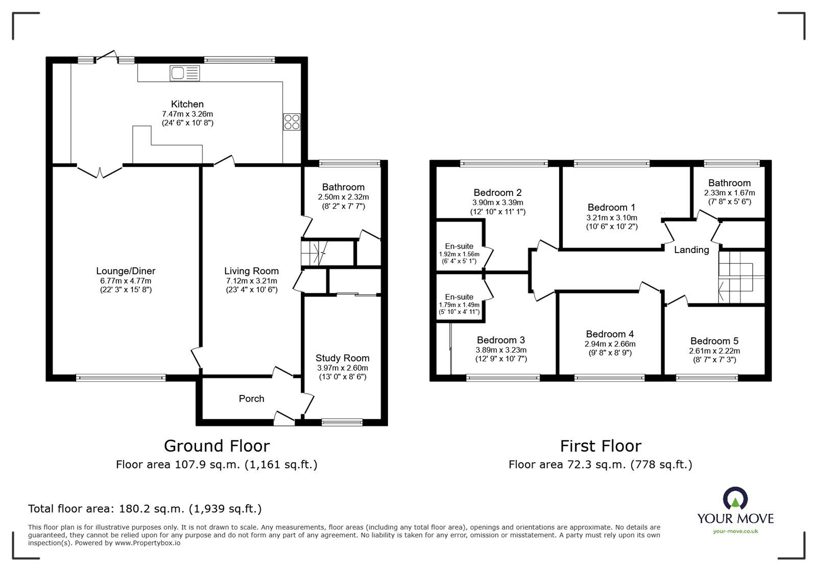 Floorplan of 5 bedroom End Terrace House for sale, Trenance Road, Exhall, Warwickshire, CV7