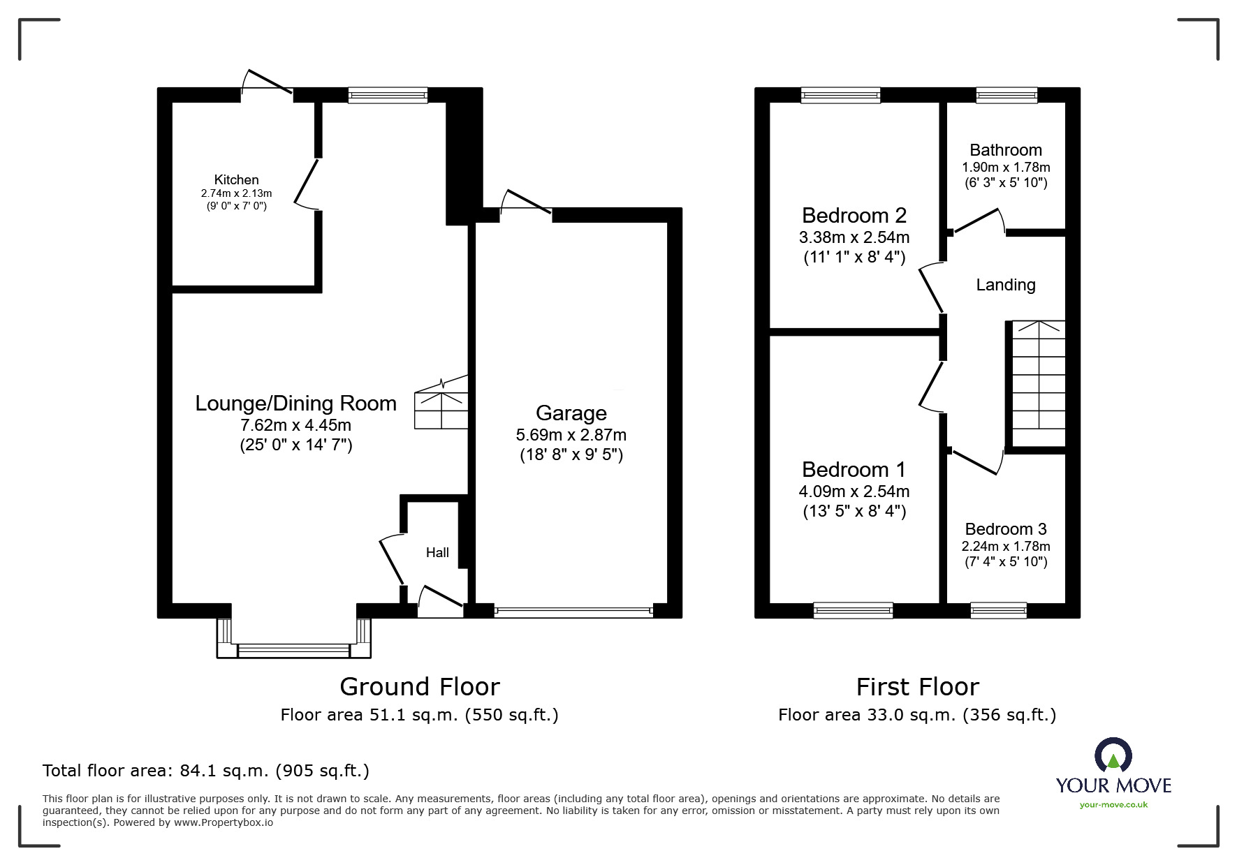 Floorplan of 3 bedroom Detached House for sale, Glenmore Drive, Coventry, West Midlands, CV6