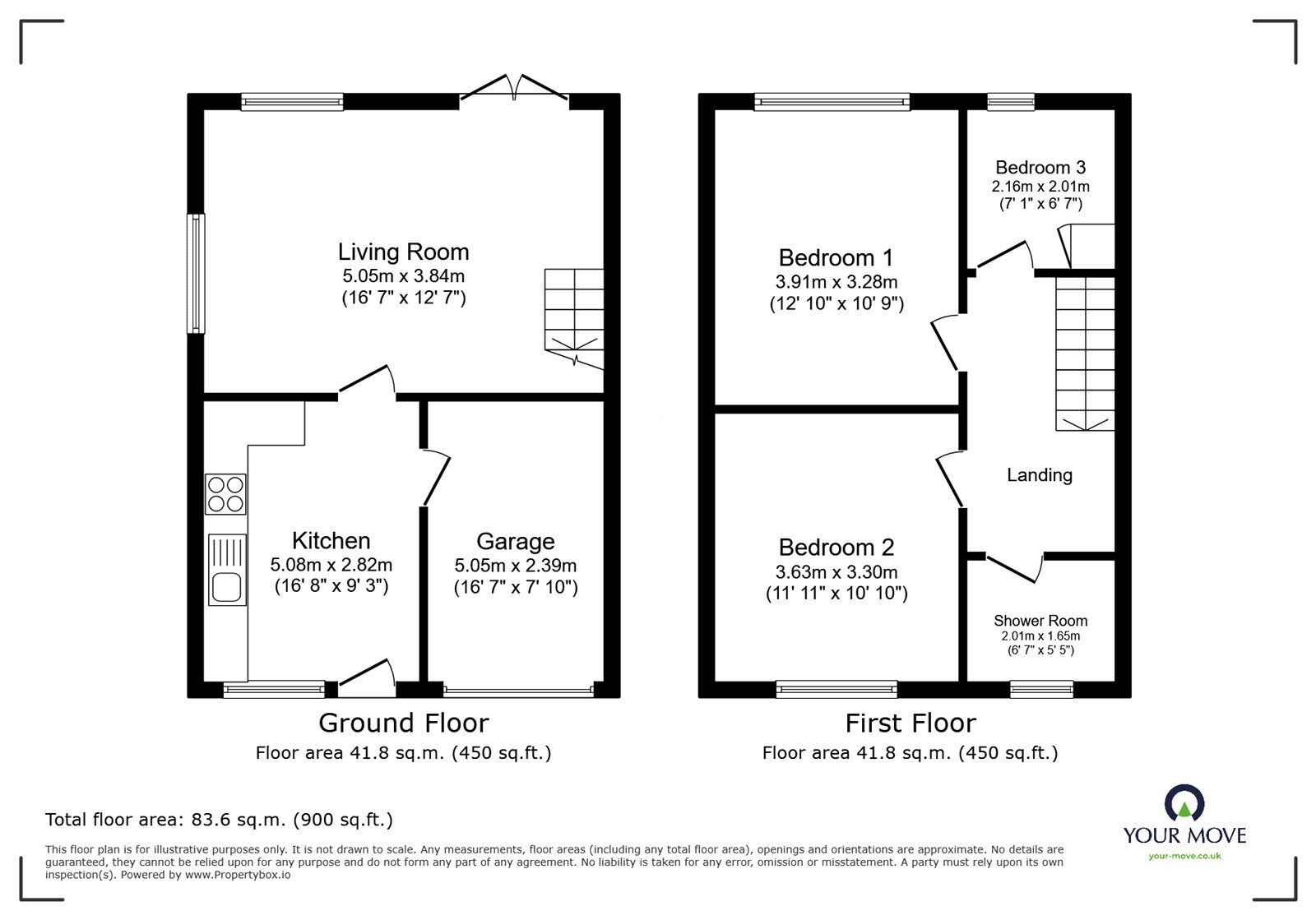 Floorplan of 3 bedroom Semi Detached House for sale, Wood Street, Bedworth, Warwickshire, CV12
