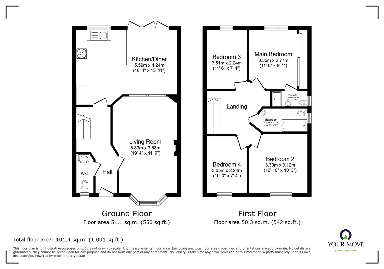 Floorplan of 4 bedroom Detached House for sale, Rectory Drive, Exhall, Warwickshire, CV7