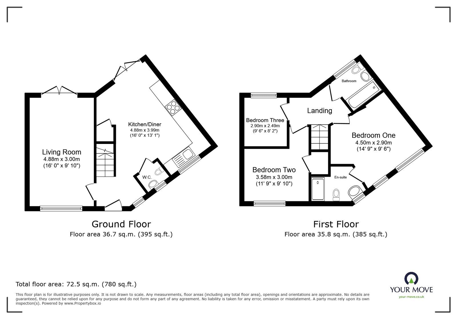 Floorplan of 3 bedroom Semi Detached House for sale, Signals Drive, Coventry, West Midlands, CV3