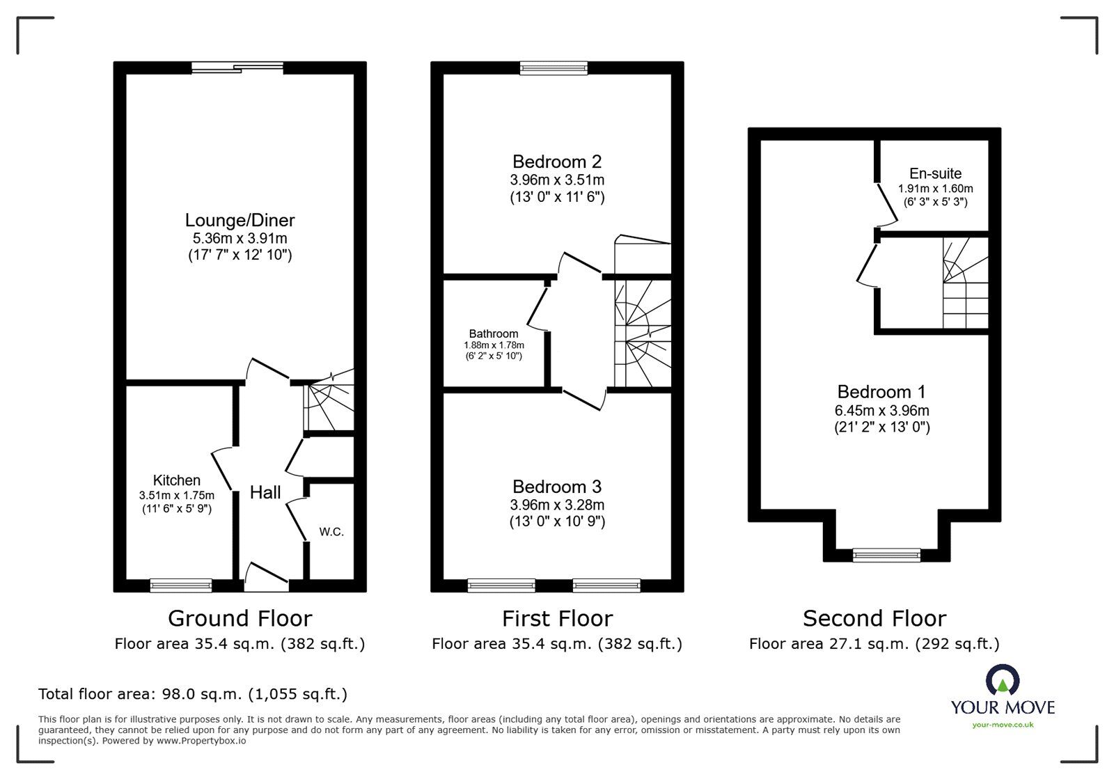 Floorplan of 3 bedroom Mid Terrace House for sale, Swan Lane, Coventry, West Midlands, CV2
