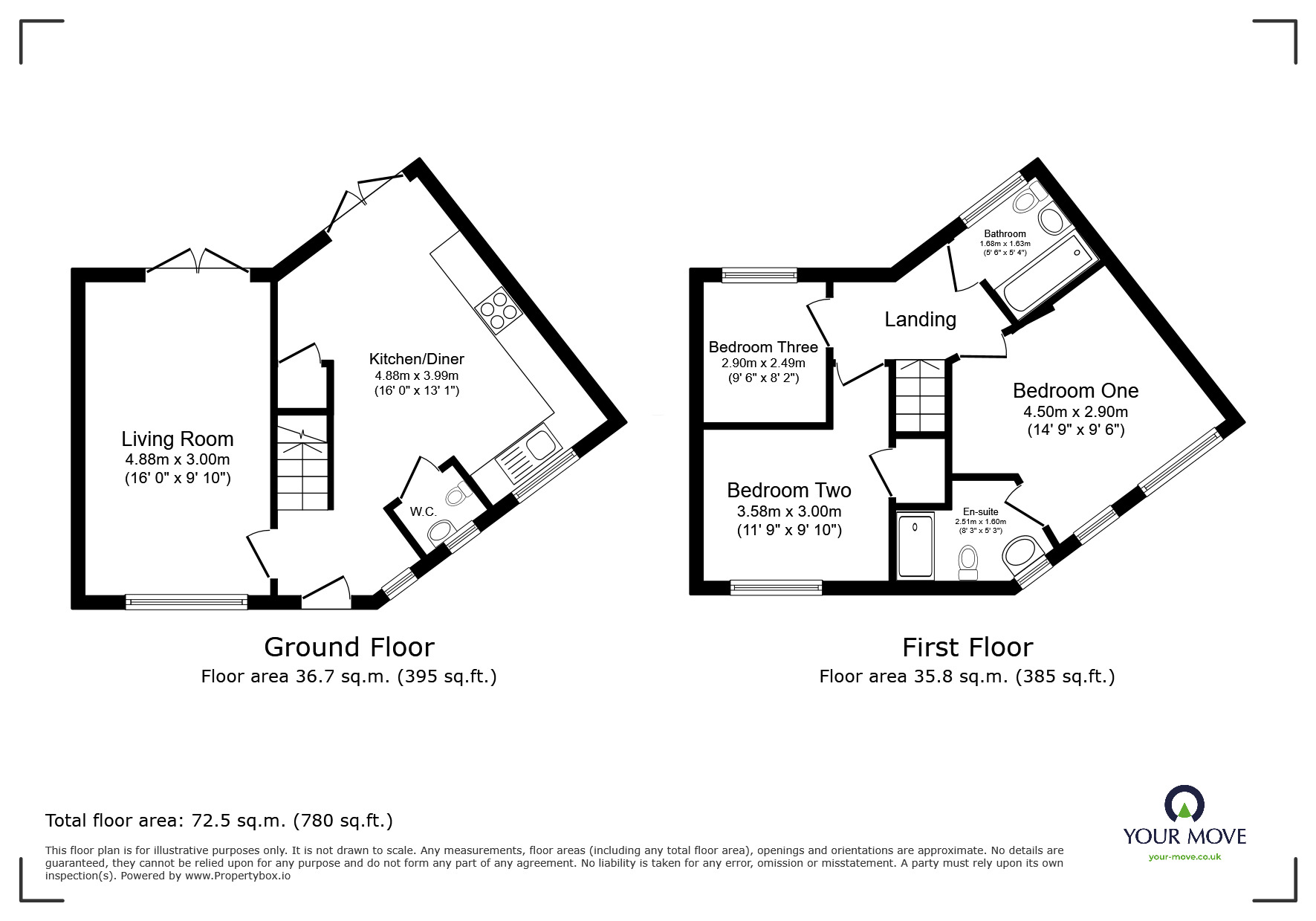 Floorplan of 3 bedroom Semi Detached House for sale, Signals Drive, Coventry, West Midlands, CV3