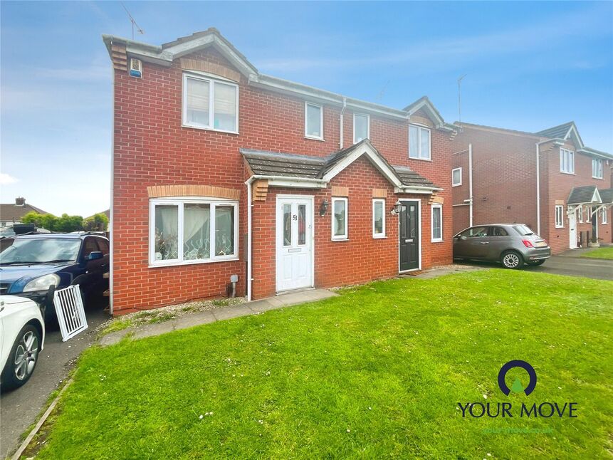 Main image of 3 bedroom Semi Detached House for sale, Pebblebrook Way, Bedworth, Warwickshire, CV12