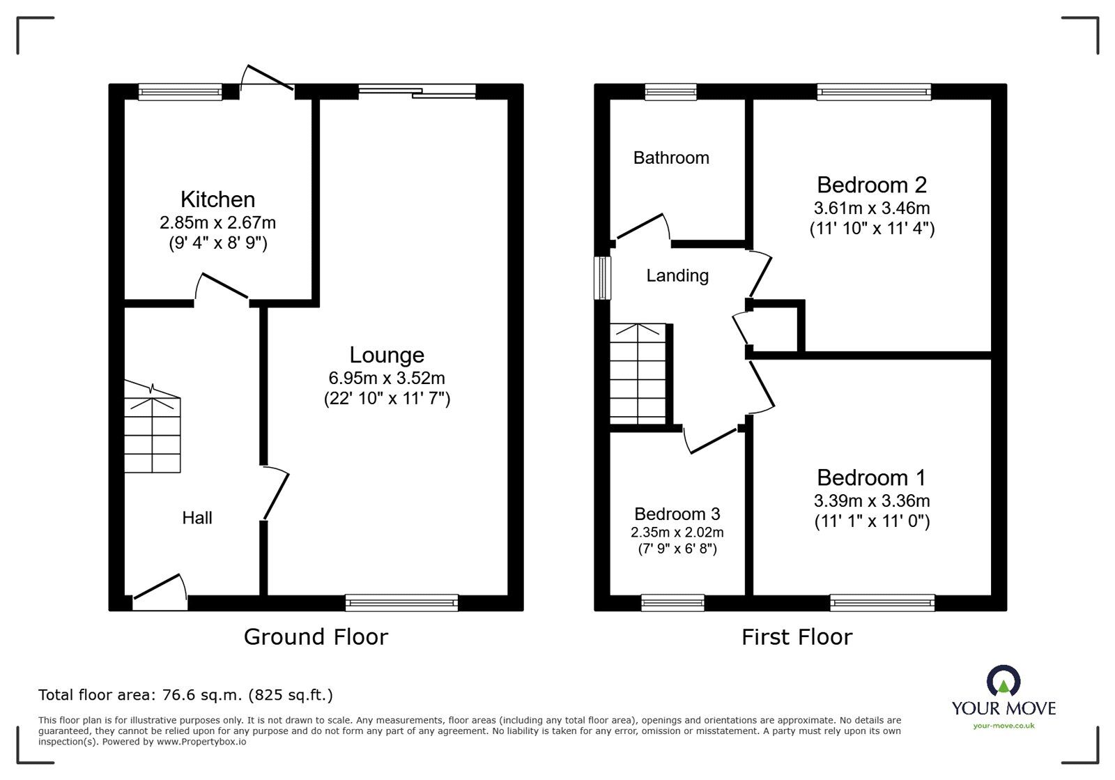 Floorplan of 3 bedroom End Terrace House for sale, Unicorn Lane, Coventry, West Midlands, CV5