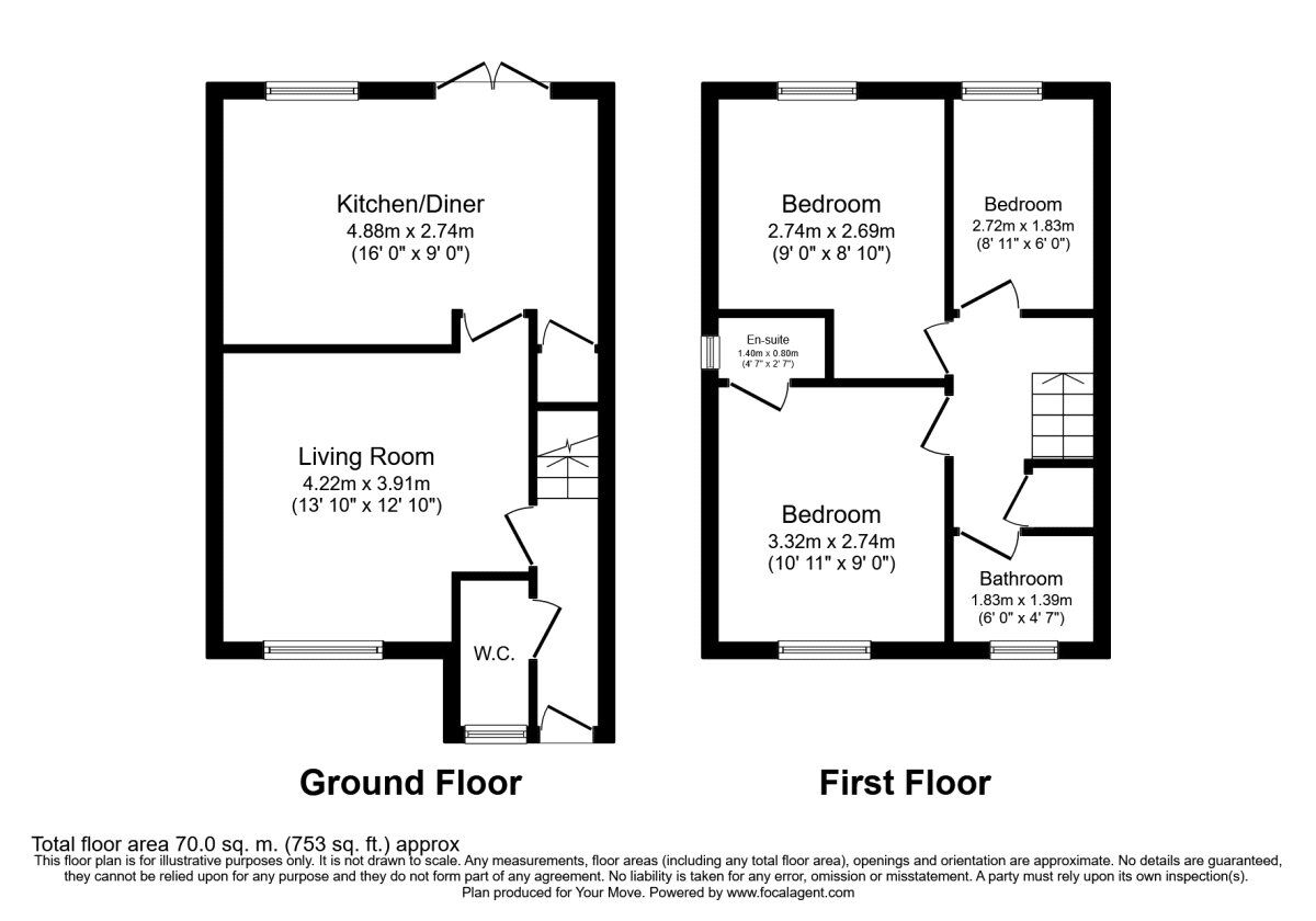 Floorplan of 3 bedroom Semi Detached House to rent, Steinway, Coventry, West Midlands, CV4