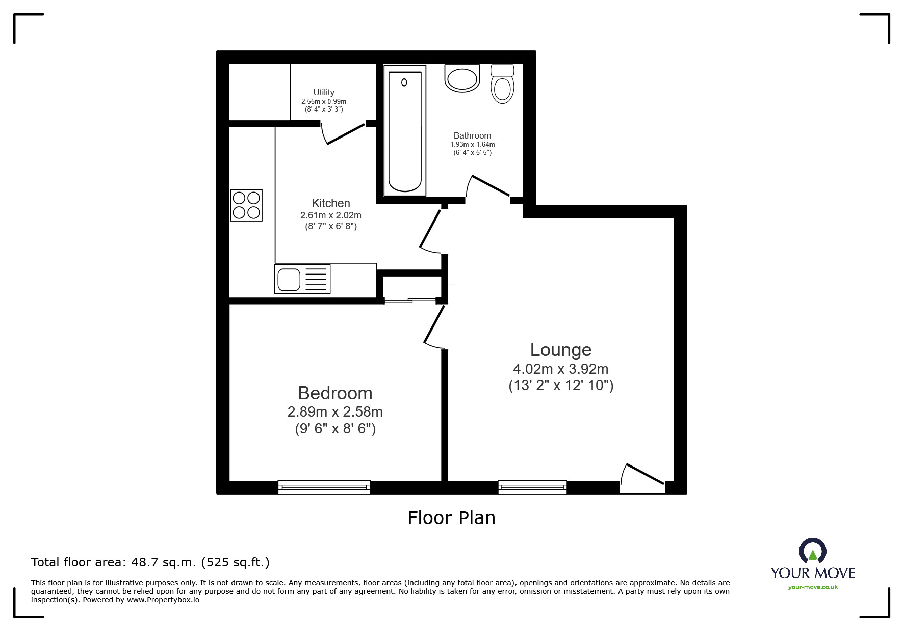 Floorplan of 1 bedroom House to rent, Shakespeare Street, Coventry, West Midlands, CV2