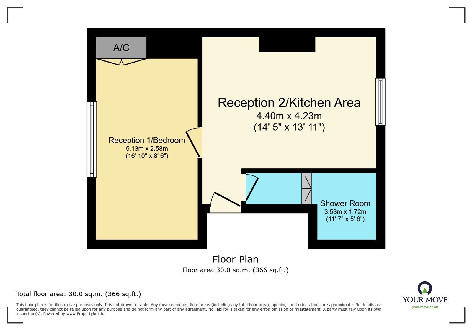 Floorplan of 1 bedroom Flat to rent, Watling Street, Bexleyheath, Kent, DA6