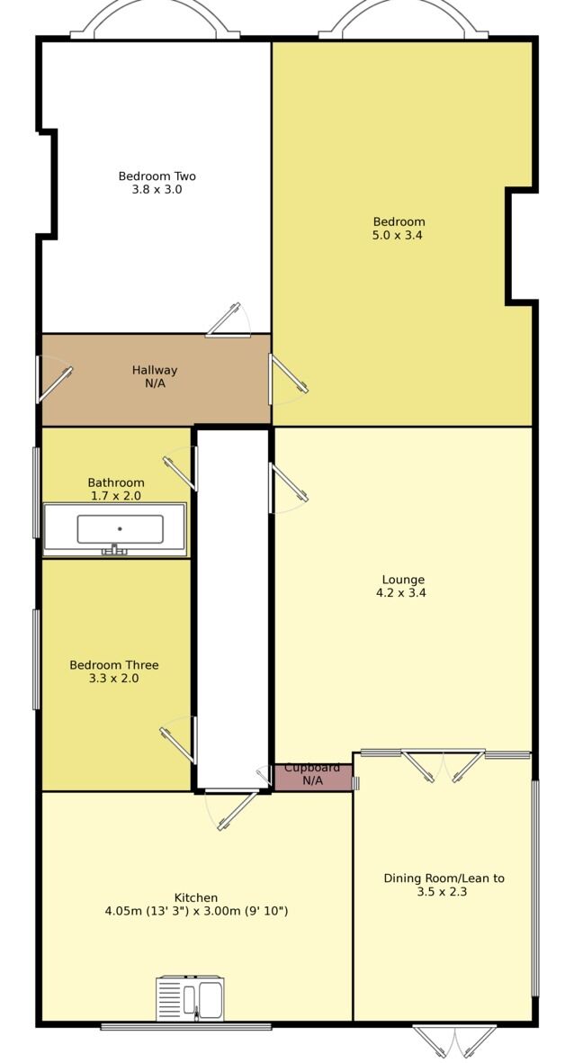Floorplan of 3 bedroom Semi Detached Bungalow to rent, Eskdale Road, Bexleyheath, Kent, DA7