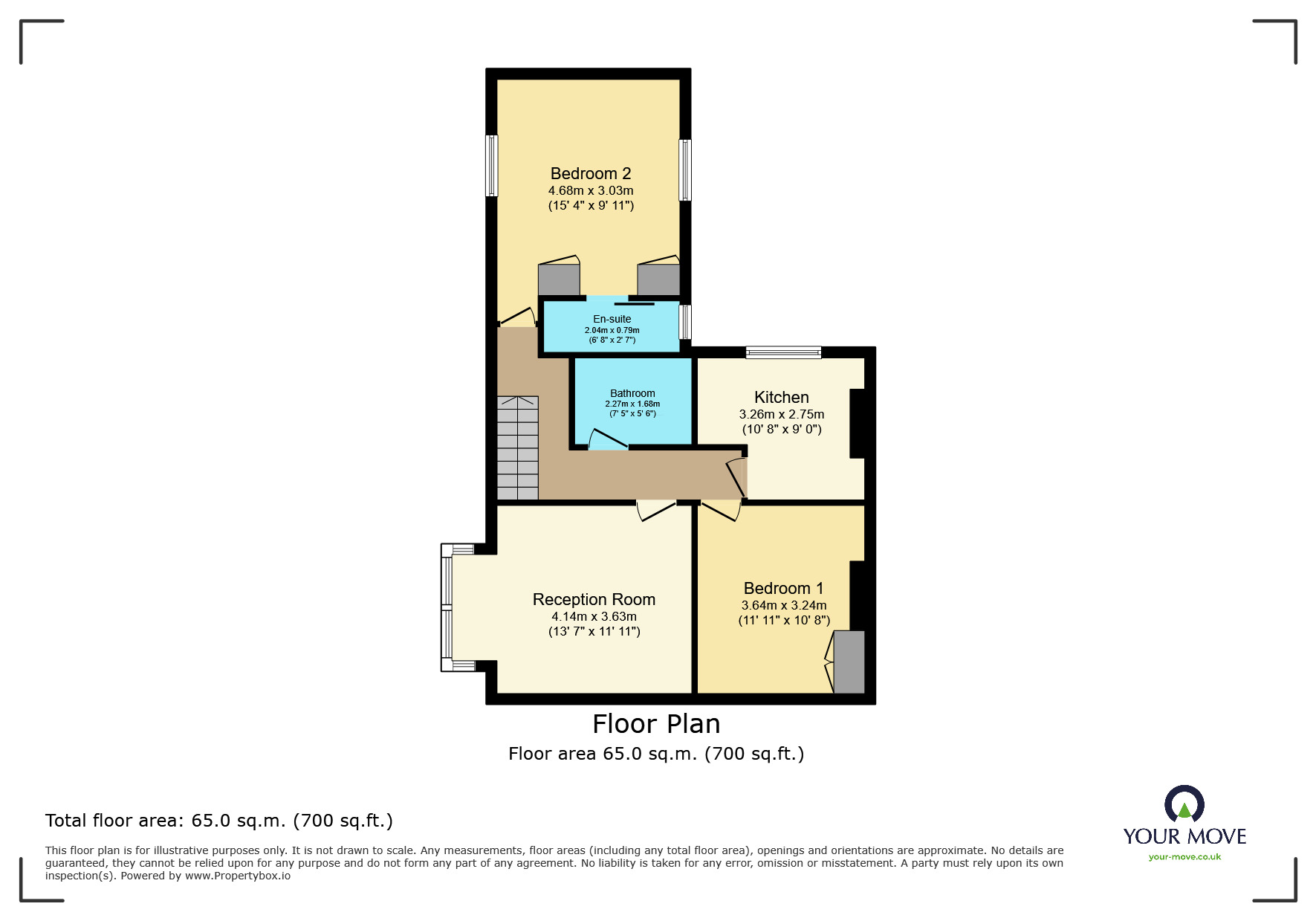 Floorplan of 2 bedroom Flat to rent, Watling Street, Bexleyheath, Kent, DA6