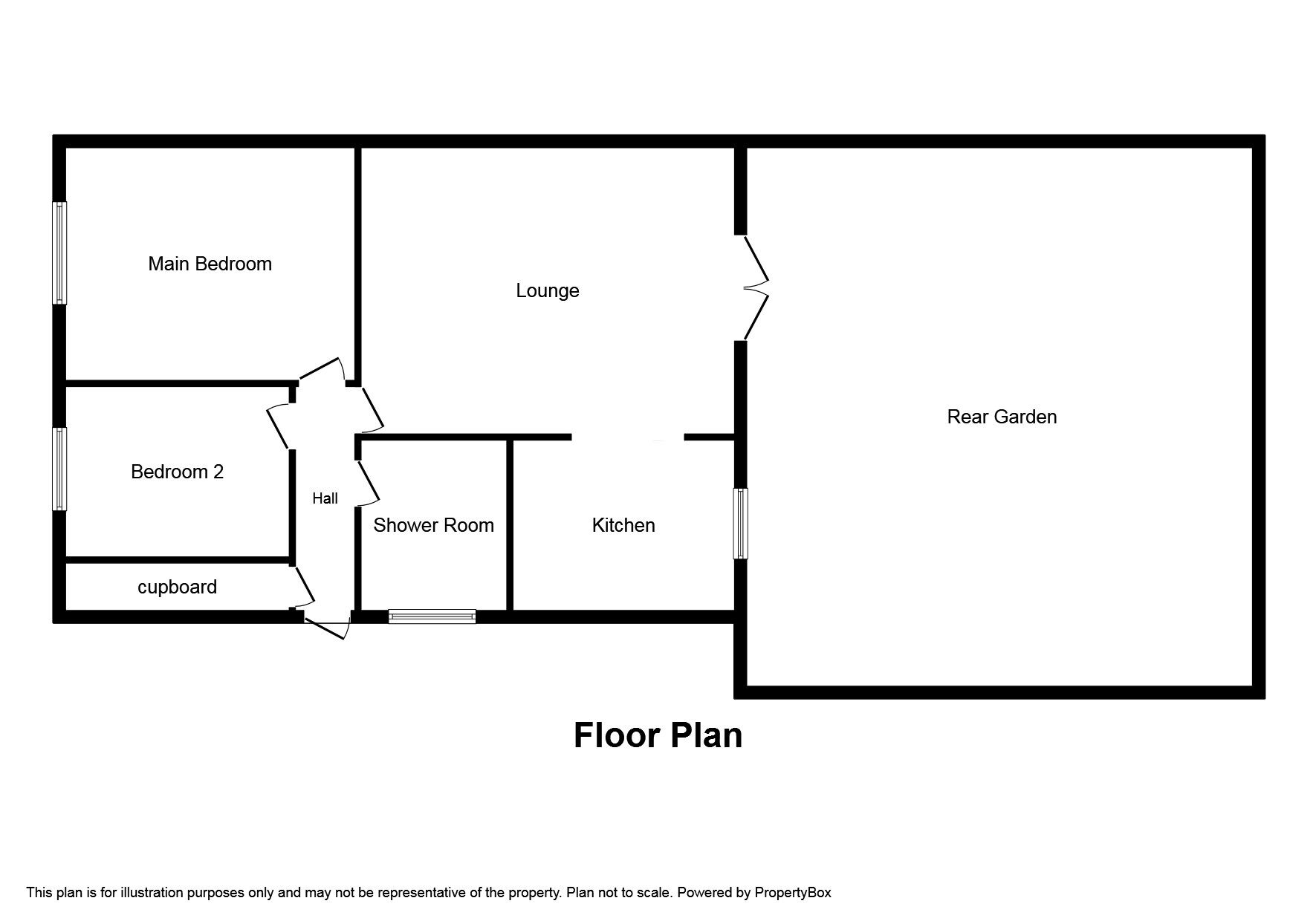 Floorplan of 2 bedroom Flat to rent, Burr Close, Bexleyheath, Kent, DA7