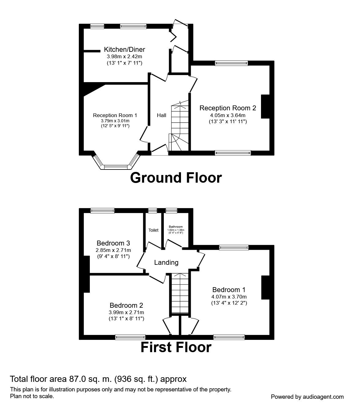 Floorplan of 3 bedroom Semi Detached House to rent, Lovel Avenue, Welling, Kent, DA16
