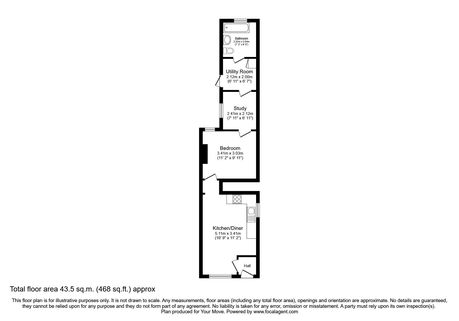 Floorplan of 1 bedroom  Flat to rent, Lion Road, Bexleyheath, DA6