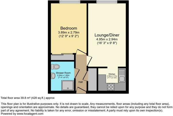 Floorplan of 1 bedroom  Flat for sale, Pincott Road, Bexleyheath, DA6