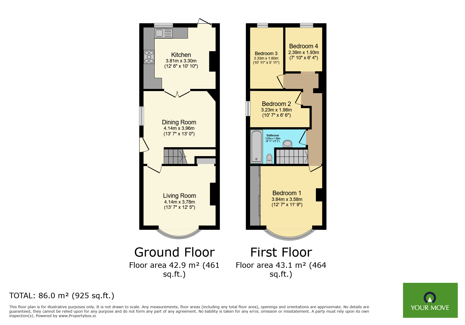 Floorplan of 4 bedroom Semi Detached House for sale, Brixham Road, Welling, DA16