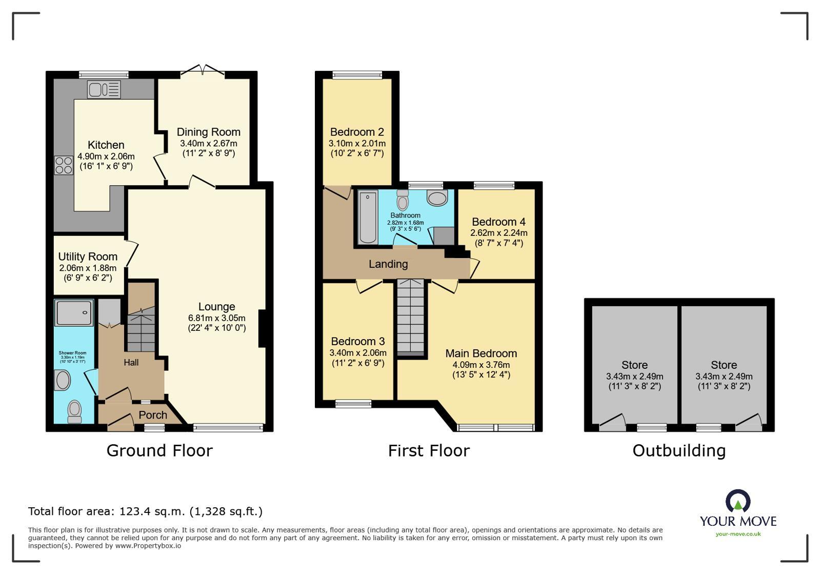 Floorplan of 4 bedroom End Terrace House for sale, Ramillies Road, Sidcup, DA15