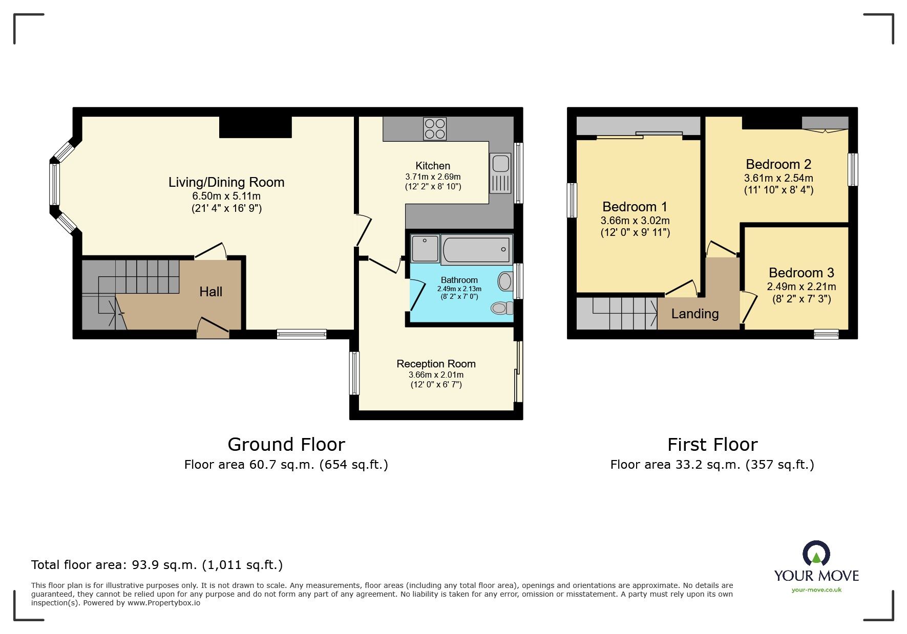 Floorplan of 3 bedroom End Terrace House for sale, Maiden Lane, Crayford, Dartford, DA1