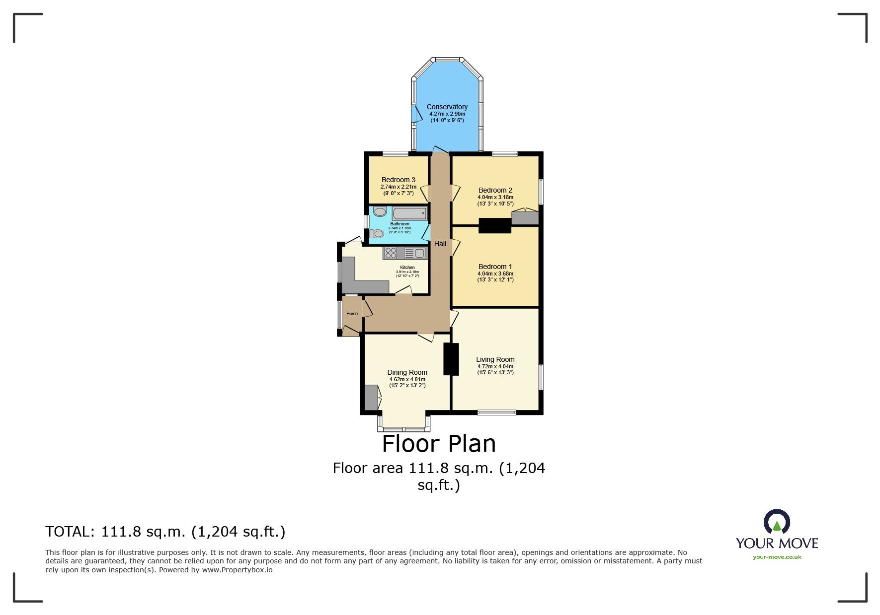 Floorplan of 3 bedroom Detached Bungalow for sale, Blackfen Road, Sidcup, DA15