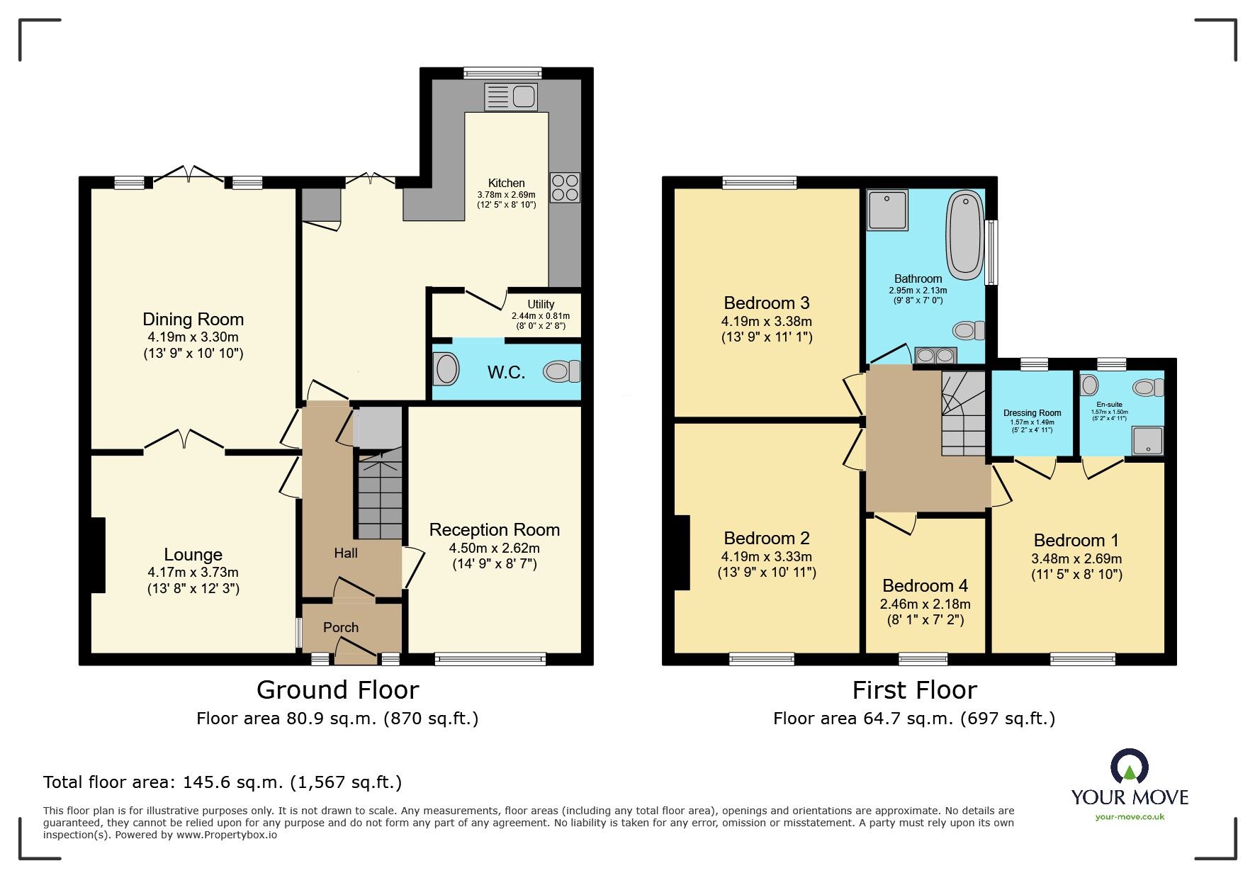Floorplan of 4 bedroom Semi Detached House for sale, Oaklands Close, Bexleyheath, DA6
