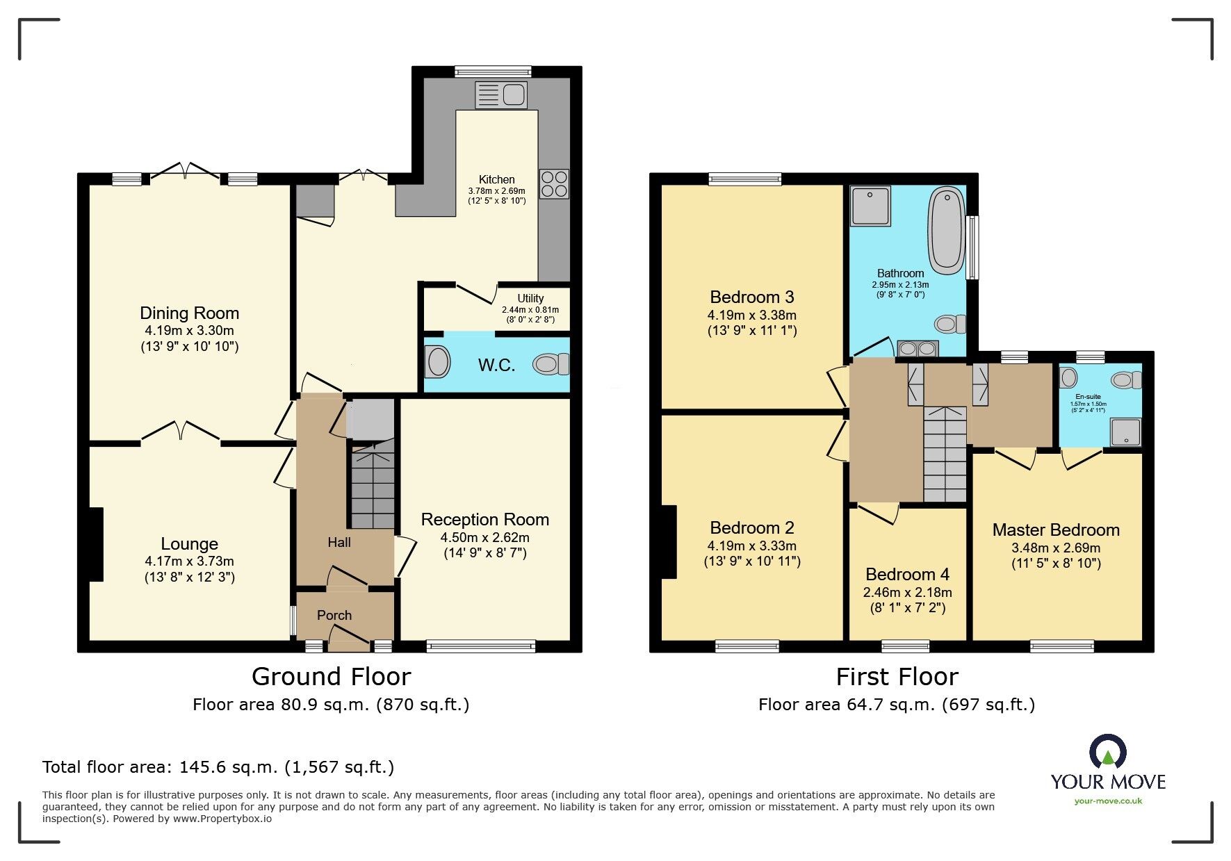 Floorplan of 4 bedroom Semi Detached House for sale, Oaklands Close, Bexleyheath, DA6