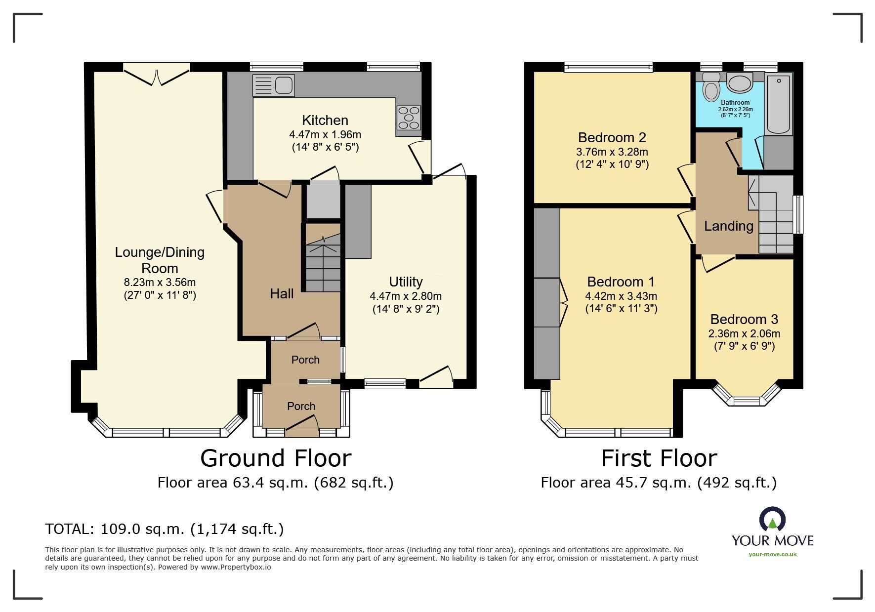 Floorplan of 3 bedroom Semi Detached House for sale, Norfolk Gardens, Bexleyheath, DA7