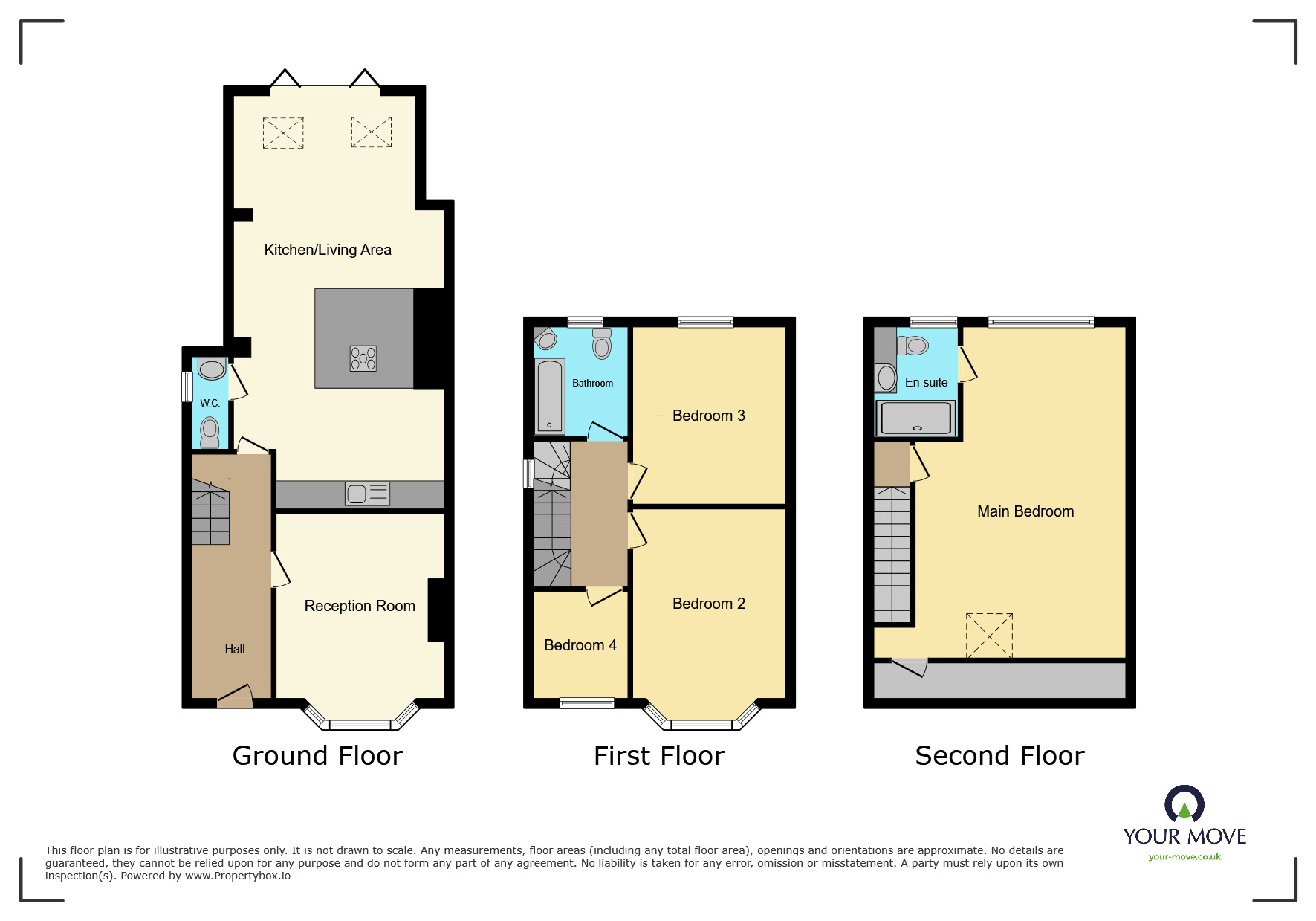 Floorplan of 4 bedroom Semi Detached House for sale, Valentine Avenue, Bexley, DA5