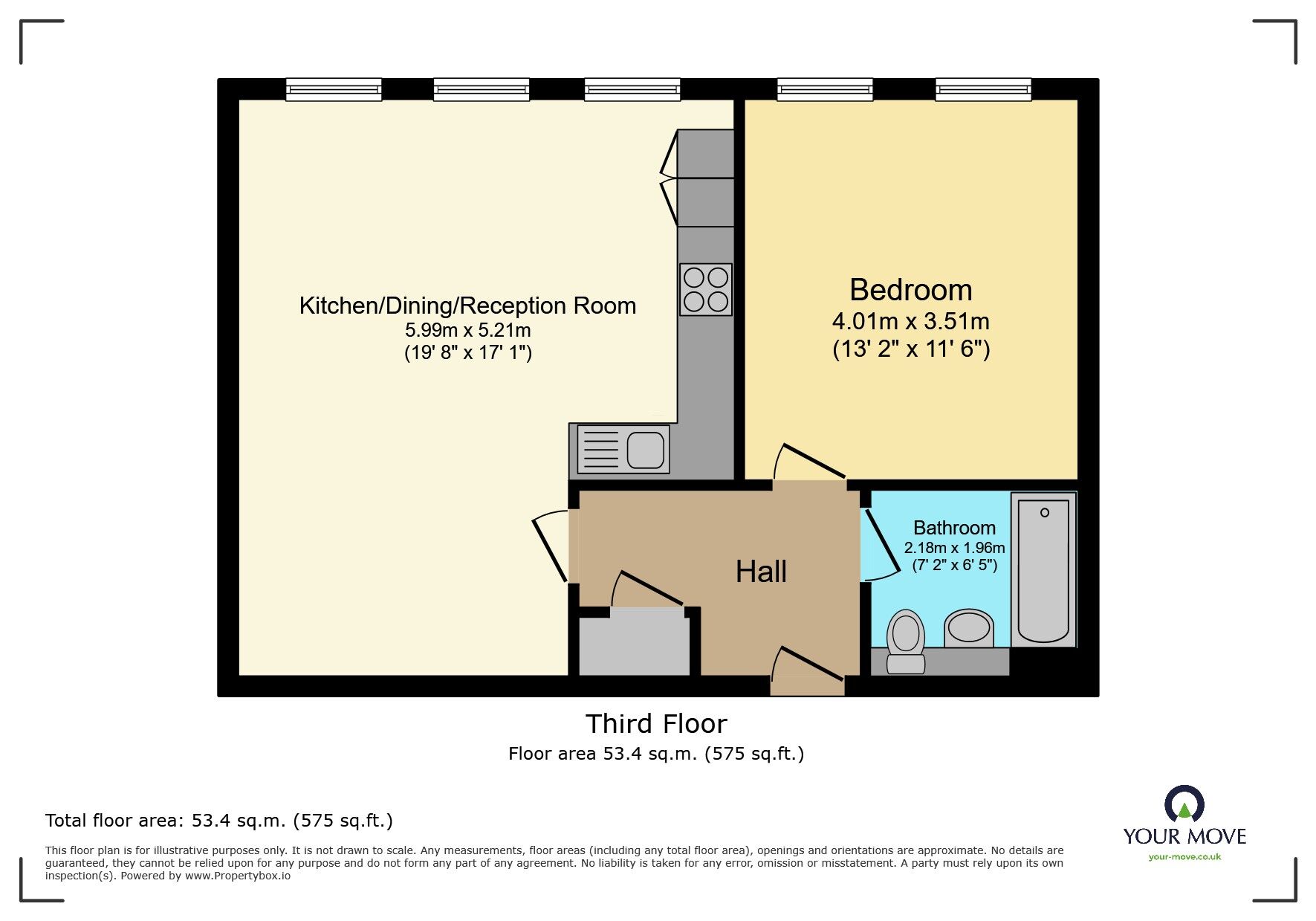 Floorplan of 1 bedroom Flat for sale, Trinity Place, Bexleyheath, DA6