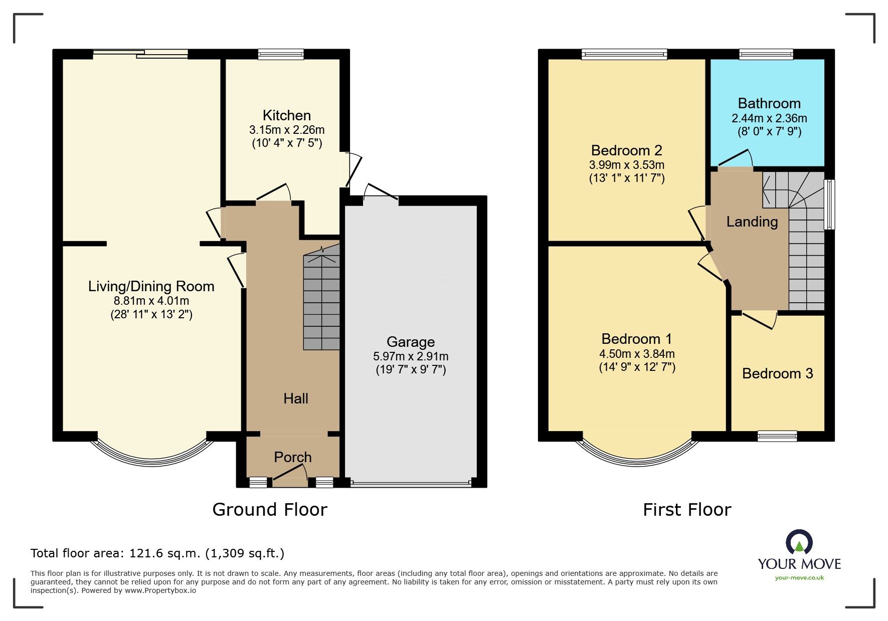 Floorplan of 3 bedroom Semi Detached House for sale, Horsham Road, Bexleyheath, DA6