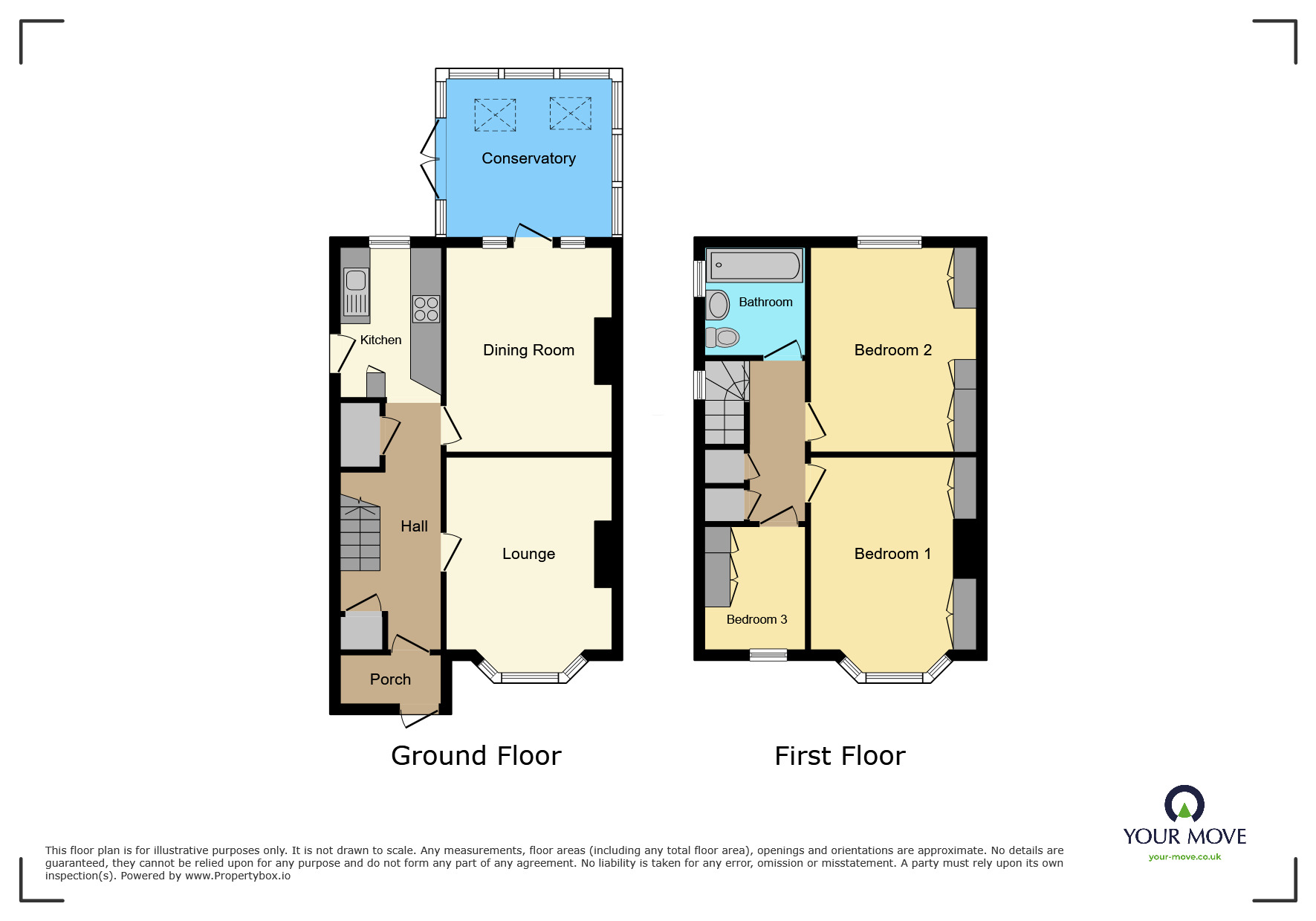 Floorplan of 3 bedroom Semi Detached House for sale, Latham Road, Bexleyheath, DA6