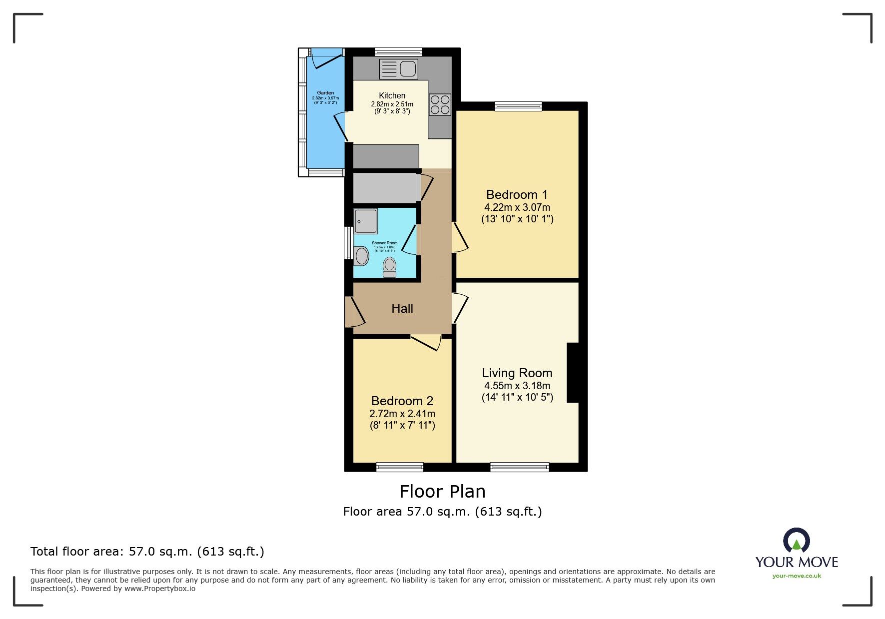 Floorplan of 2 bedroom  Flat for sale, Woolwich Road, Bexleyheath, DA7
