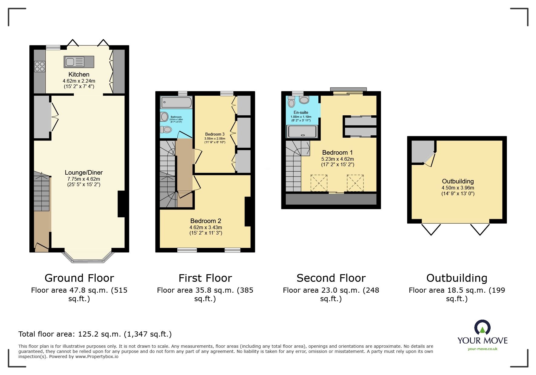 Floorplan of 3 bedroom Mid Terrace House for sale, Lewis Road, Welling, DA16