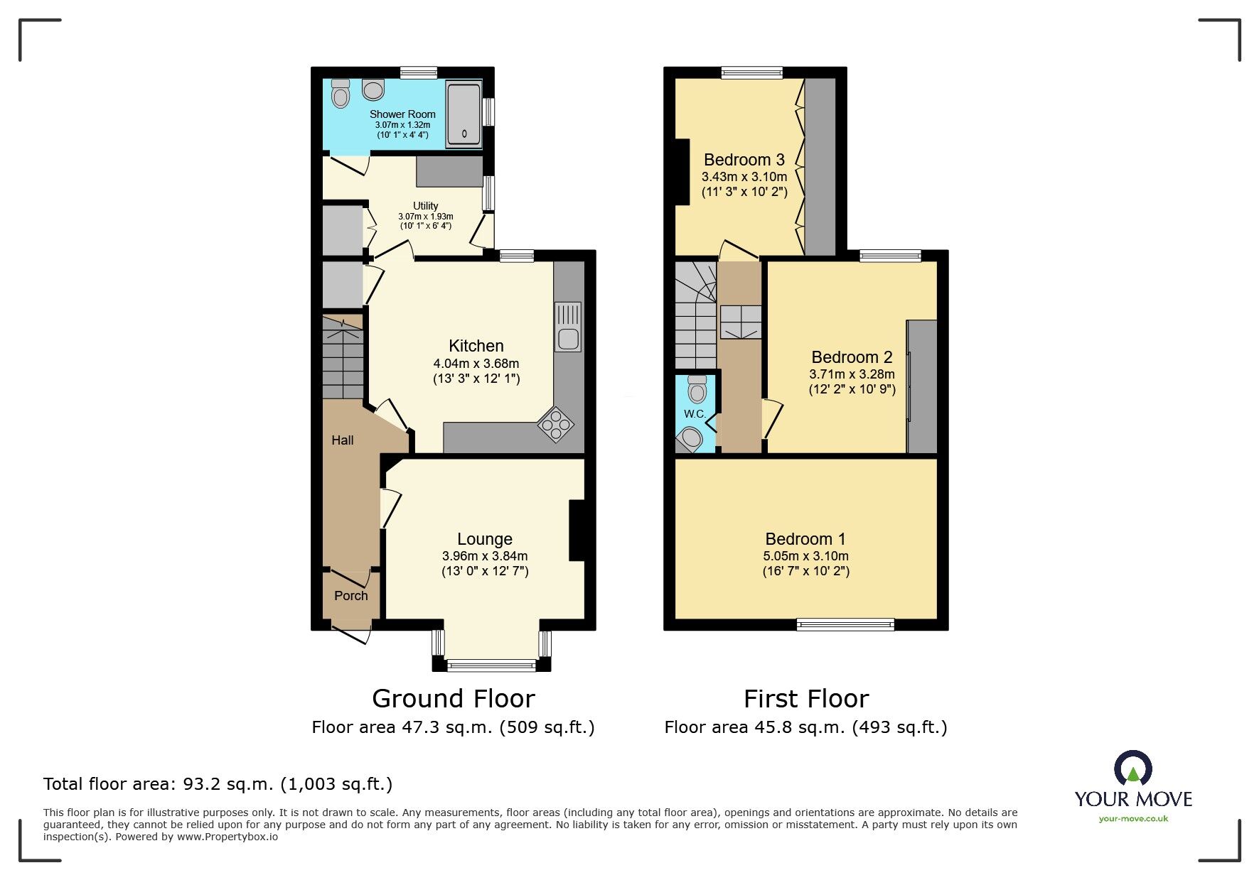 Floorplan of 3 bedroom Mid Terrace House for sale, Stanley Terrace, Pincott Road, Bexleyheath, DA6