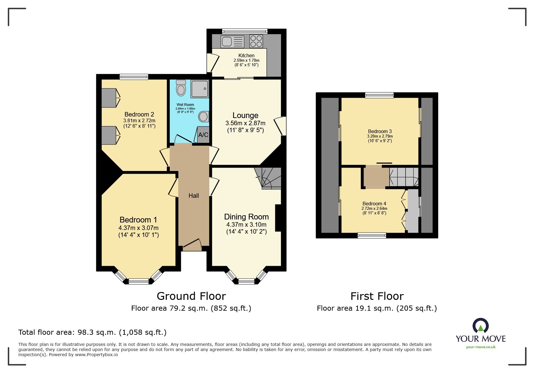 Floorplan of 4 bedroom Detached Bungalow for sale, Swanbridge Road, Bexleyheath, DA7