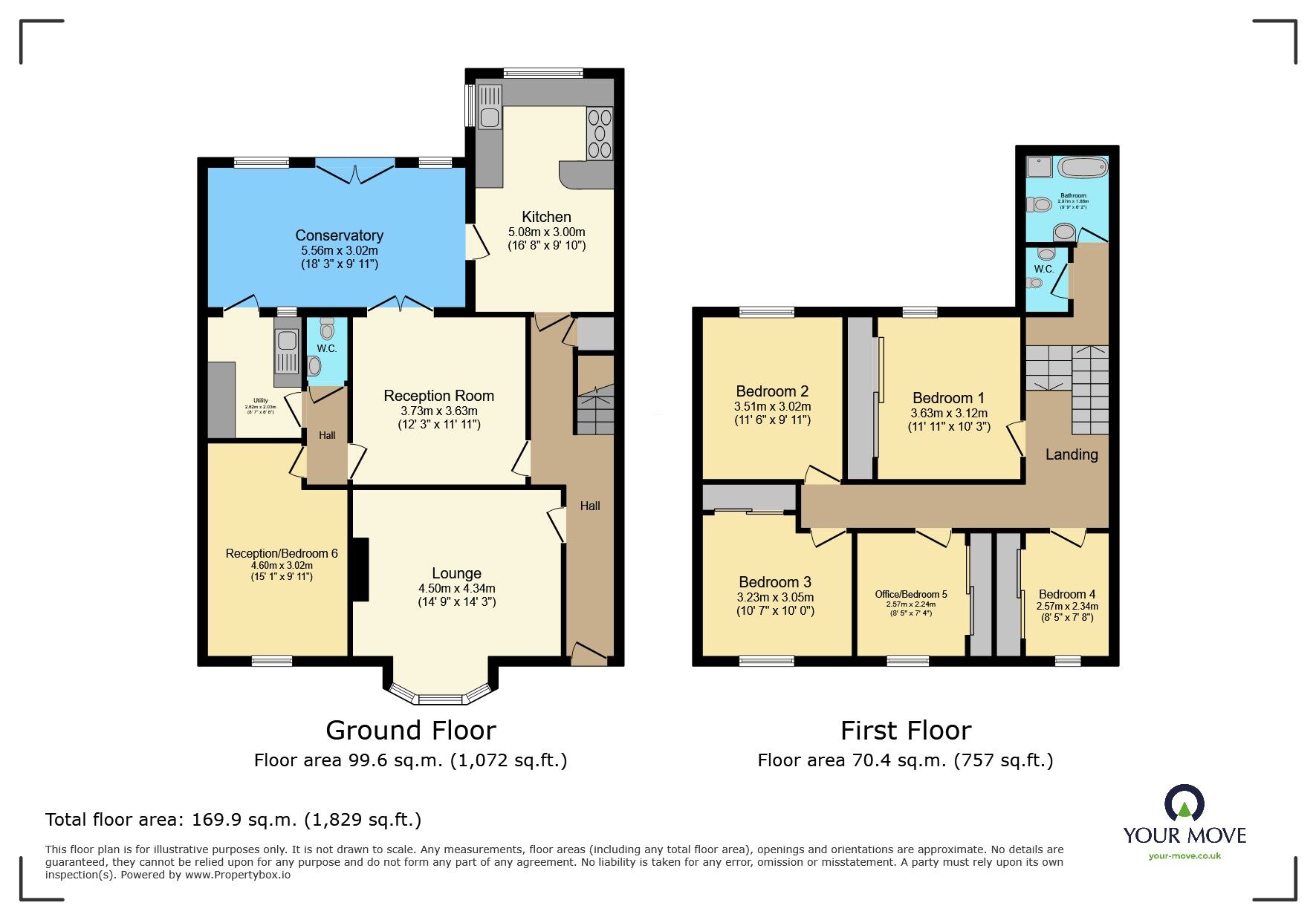 Floorplan of 5 bedroom End Terrace House for sale, Albion Road, Bexleyheath, DA6