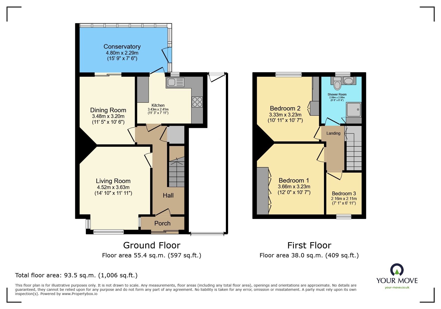 Floorplan of 3 bedroom Semi Detached House for sale, Mount Road, Bexleyheath, DA6