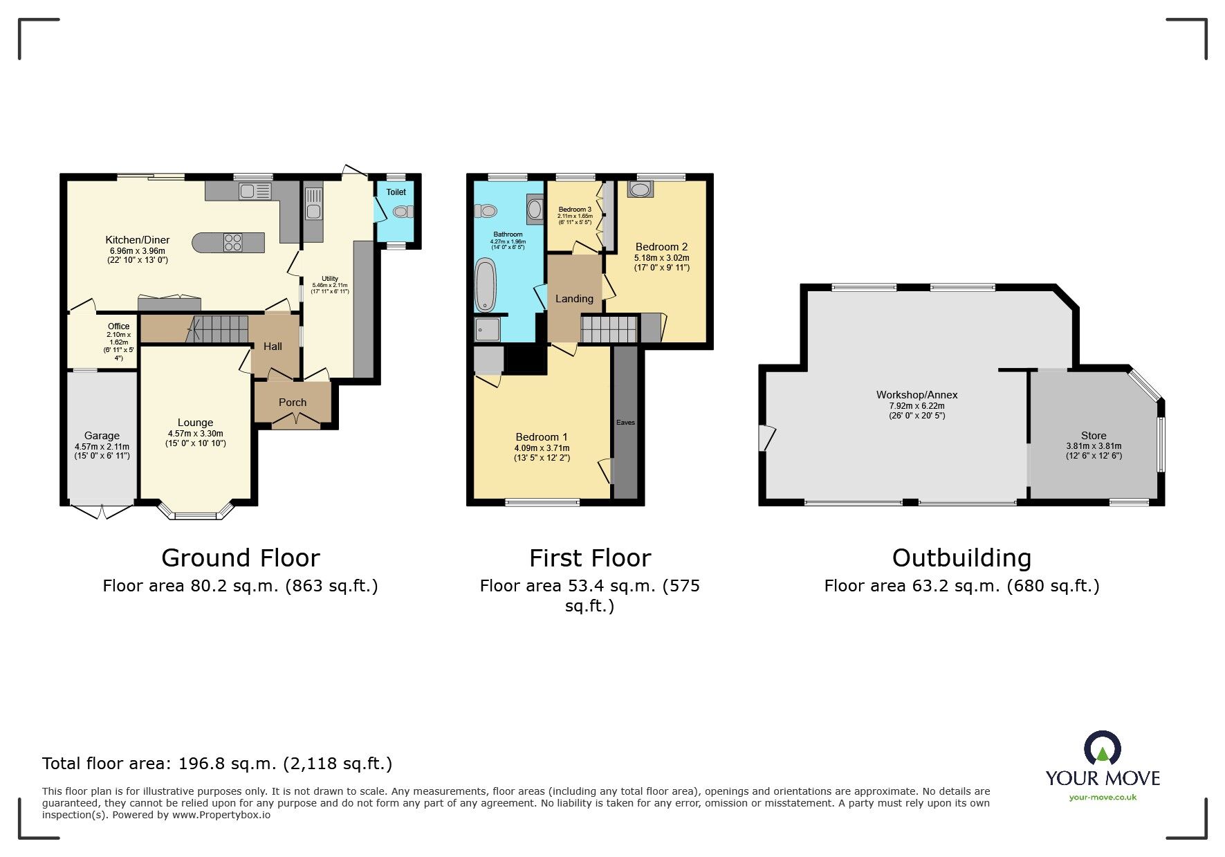 Floorplan of 3 bedroom Semi Detached House for sale, Coronation Close, Bexley, DA5