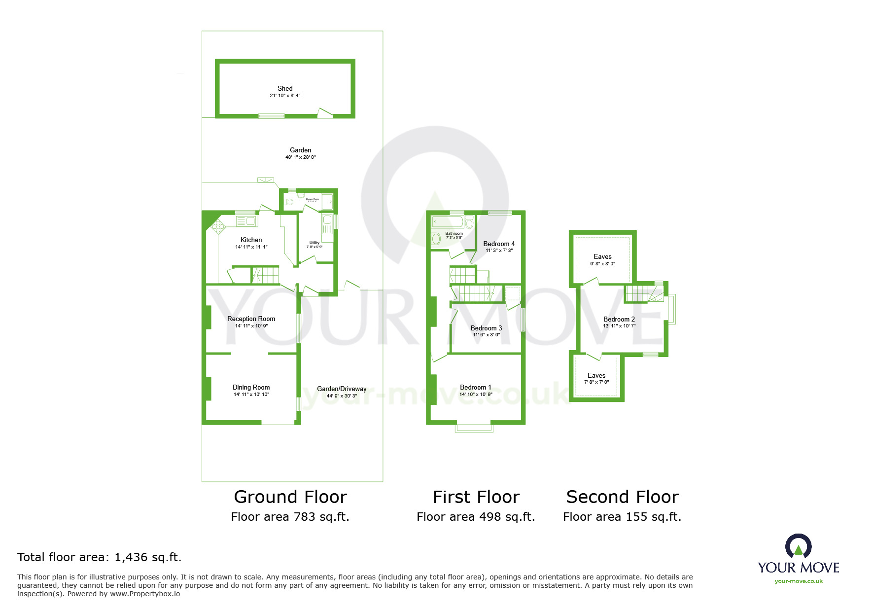 Floorplan of 4 bedroom Semi Detached House to rent, Margaret Road, Bexley, DA5