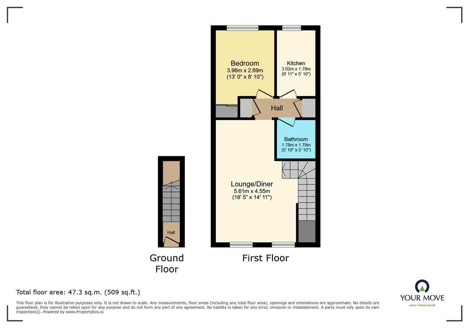 Floorplan of 1 bedroom Flat for sale, Pelham Road, Bexleyheath, DA7