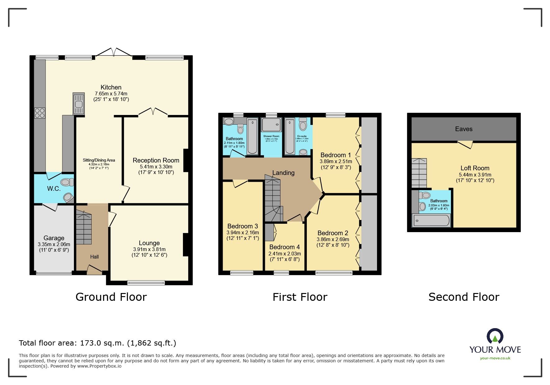 Floorplan of 4 bedroom Semi Detached House for sale, Tidford Road, Welling, DA16