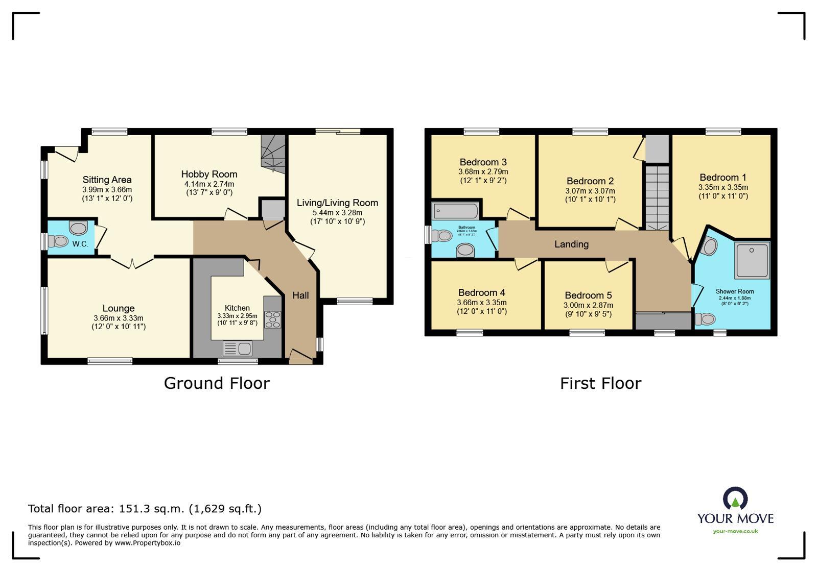 Floorplan of 5 bedroom Detached House for sale, Rowanwood Avenue, Sidcup, DA15