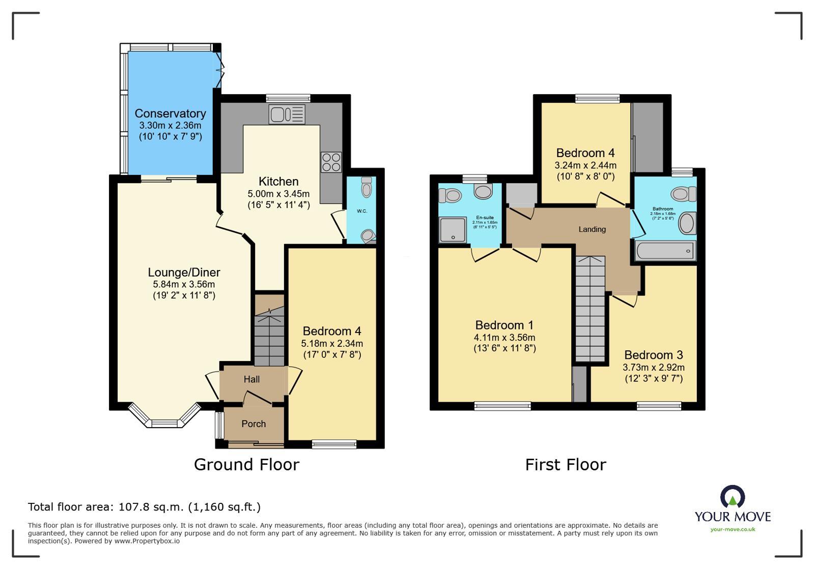 Floorplan of 4 bedroom Semi Detached House for sale, Birchington Close, Bexleyheath, DA7