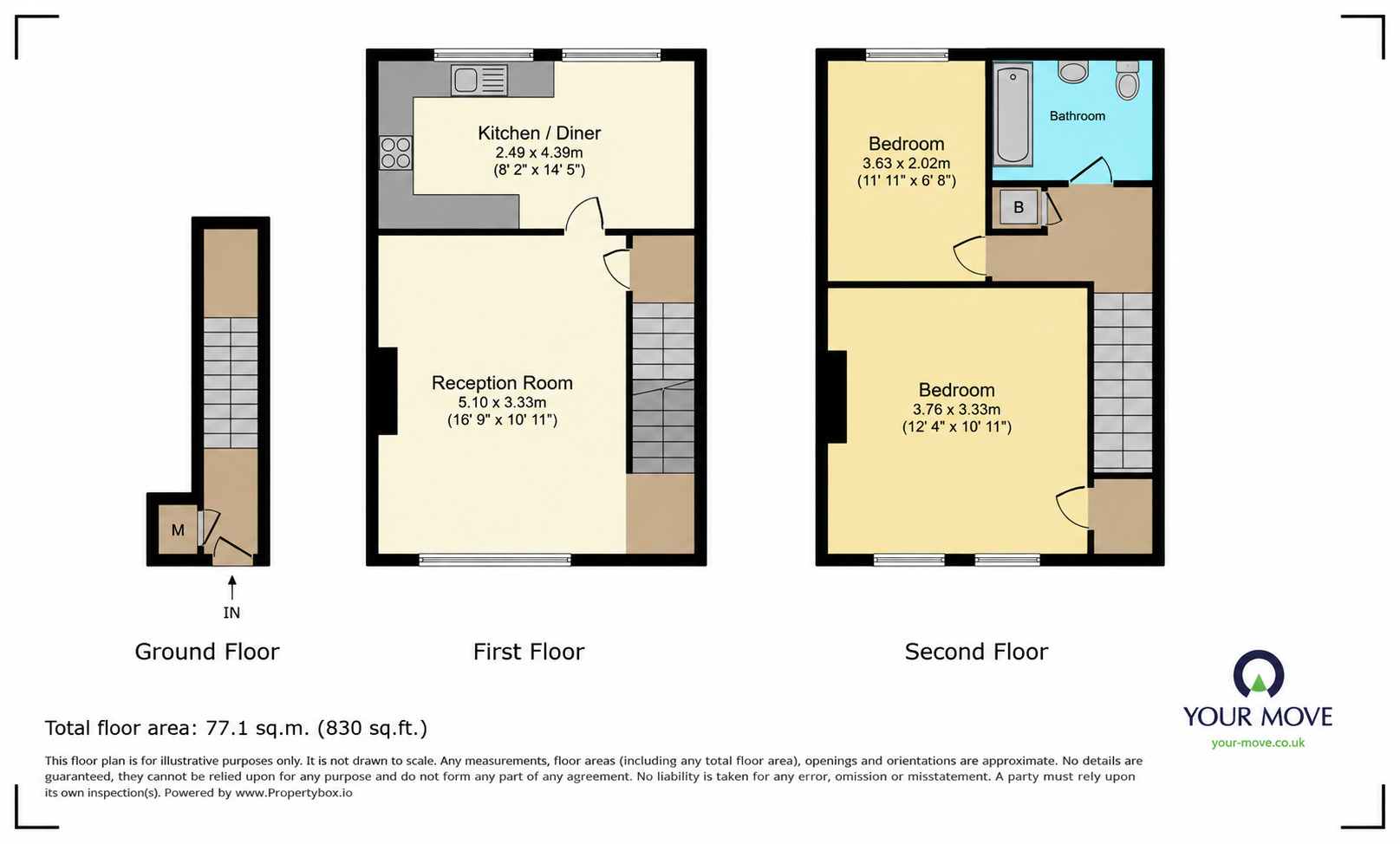 Floorplan of 2 bedroom Flat to rent, Bexley Lane, Crayford, Dartford, DA1