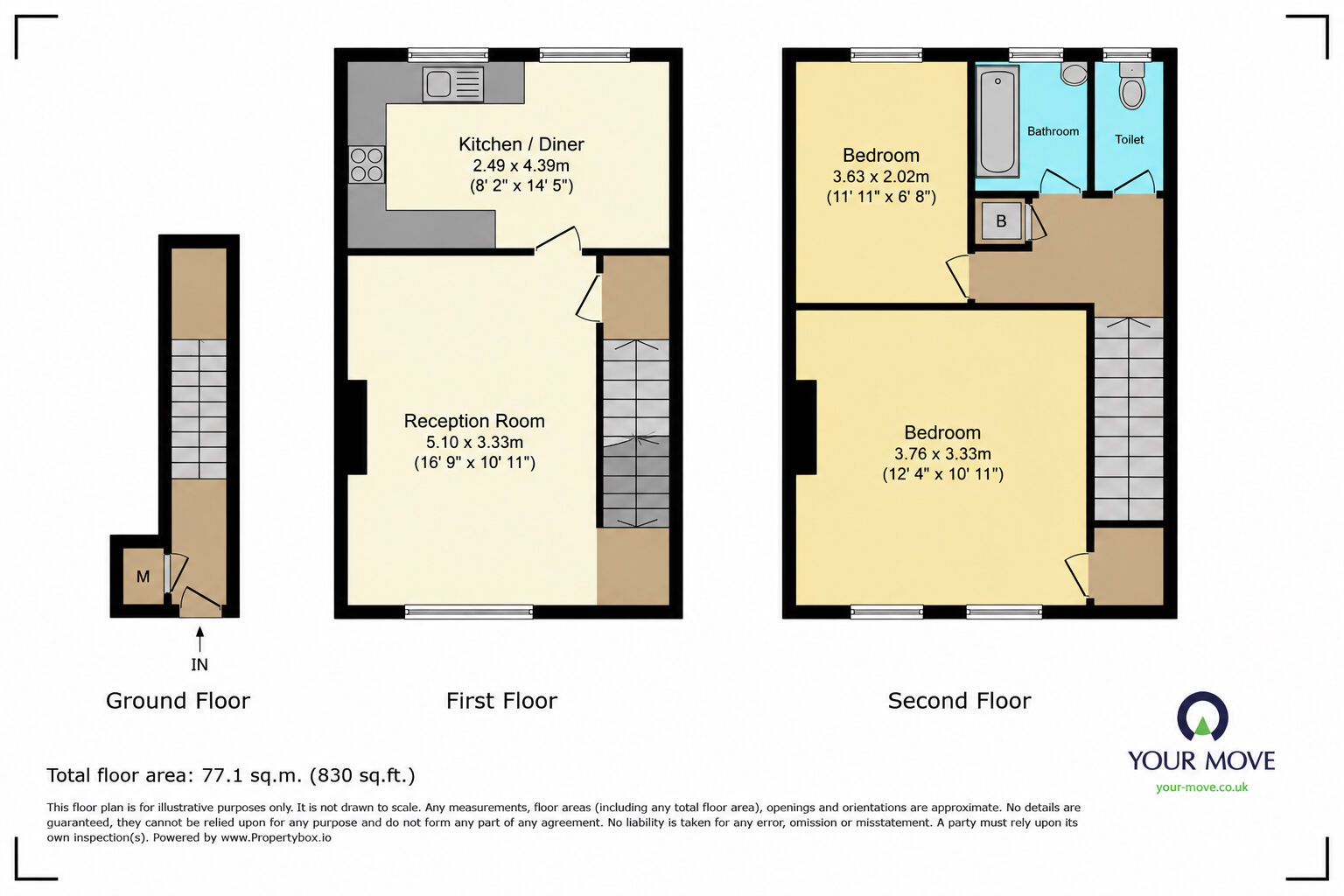 Floorplan of 2 bedroom Flat to rent, Bexley Lane, Crayford, Dartford, DA1