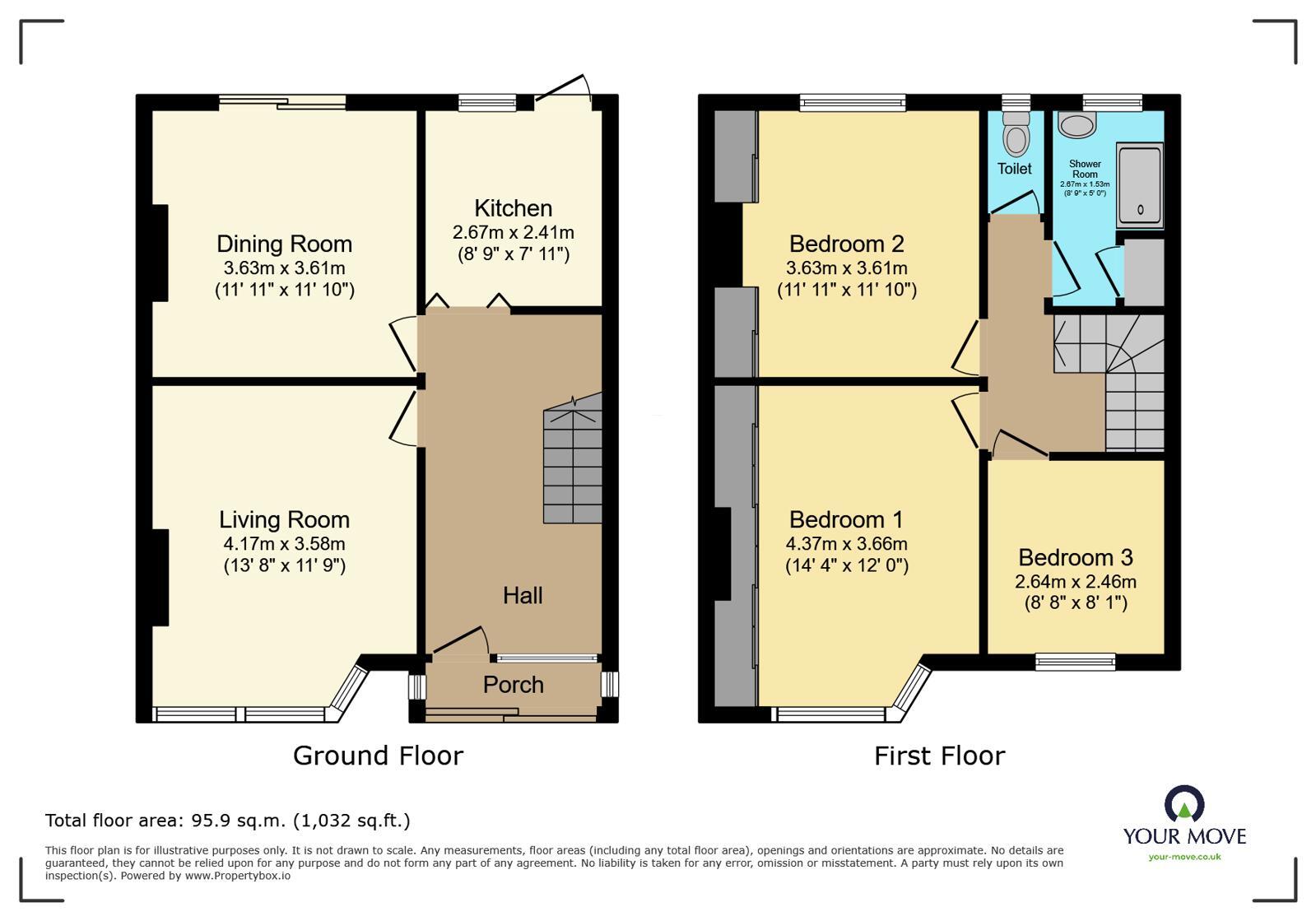 Floorplan of 3 bedroom Semi Detached House for sale, Fairlawn Avenue, Bexleyheath, DA7
