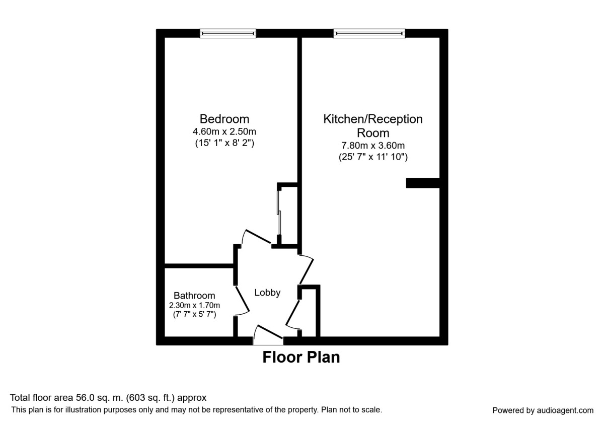 Floorplan of 1 bedroom Flat to rent, Dowells Street, London, SE10