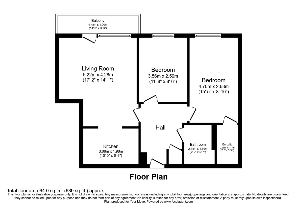 Floorplan of 2 bedroom  Flat to rent, Mast Quay, London, SE18