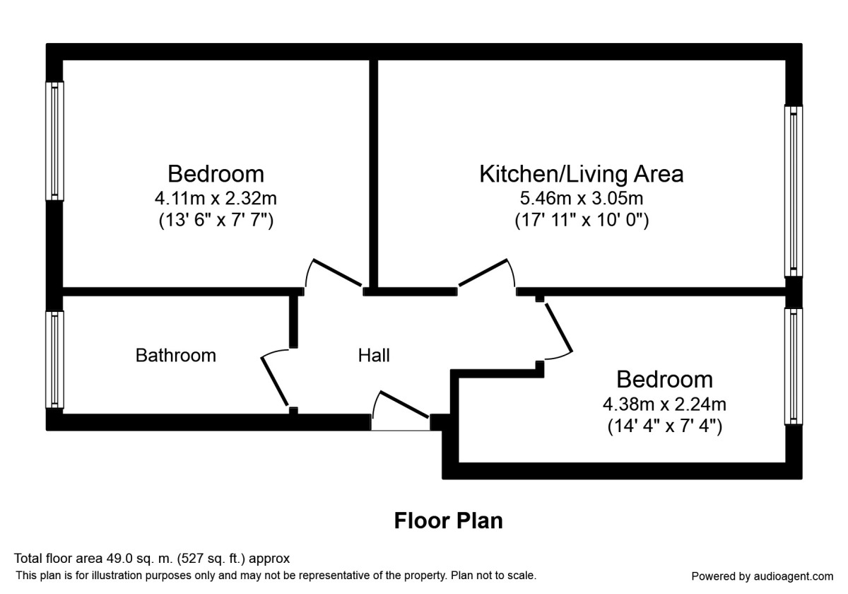 Floorplan of 2 bedroom  Flat to rent, Westcombe Park Road, London, SE3